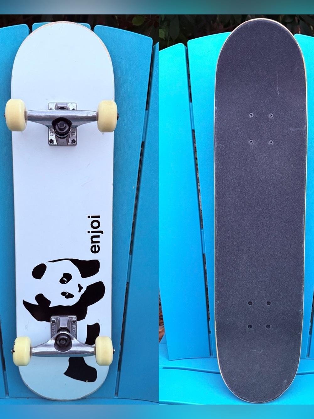 Enjoi Skateboards Whitey Panda Complete Skateboard - 7.75” x 31.2” Tensor Trucks